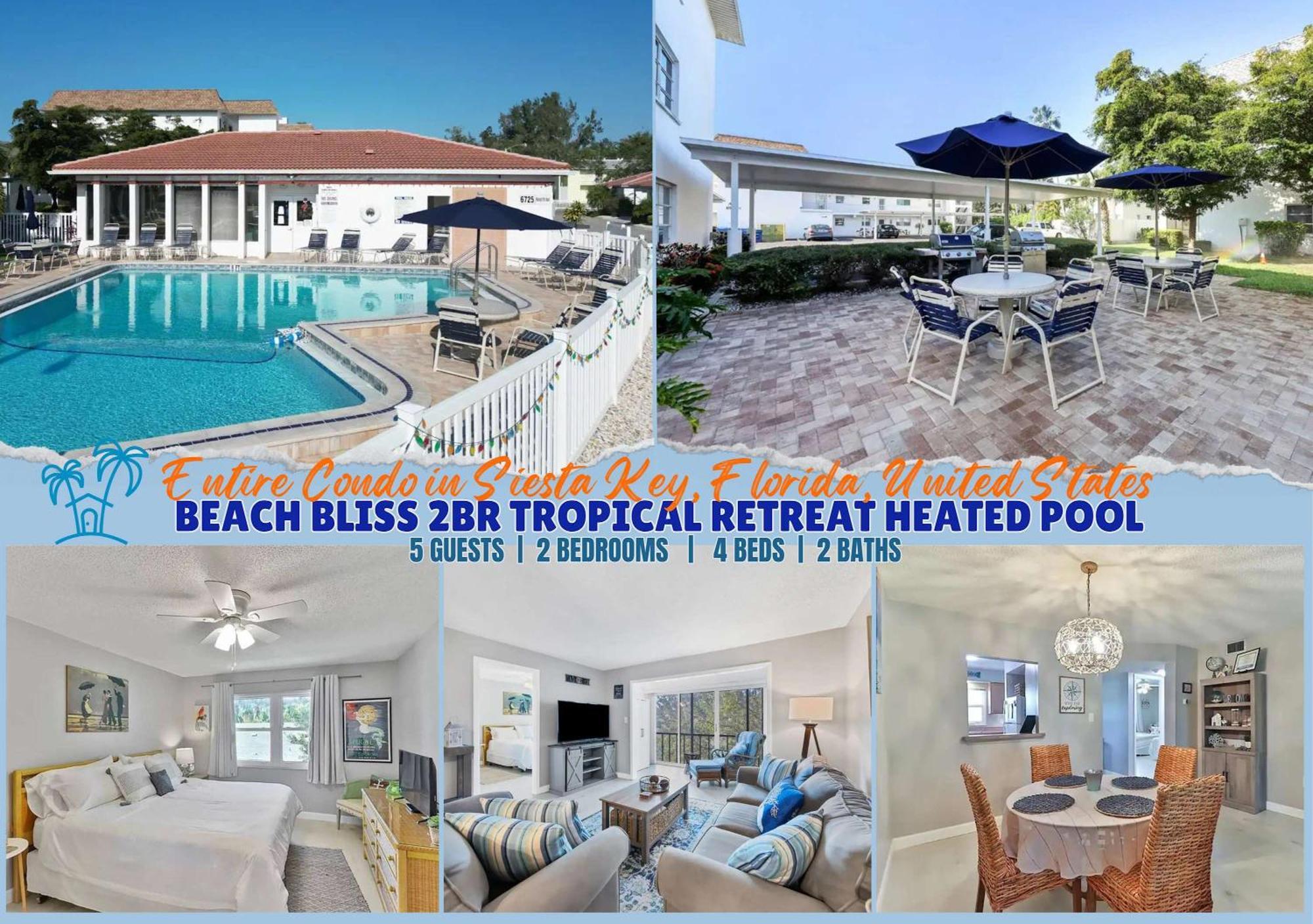 Holiday home 2 Bed 2 Bath Centrally Located On Siesta Key Sarasota